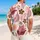 Blush Tropical Botanical Leaves and Flowers for Beach Vacations, Men’s Resort Style Hawaiian Shirt - 2
