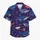 Blue Whale Ocean Scene for Beach Vacations and Coastal Getaways, Relaxed Men's Style Hawaiian Shirt - 7
