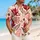 Burgundy Tropical Botanicals With Teal Accents For Resort Travel, Beach Days, Men Hawaiian Shirt - 6