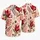 Burgundy Tropical Botanicals With Teal Accents For Resort Travel, Beach Days, Men Hawaiian Shirt - 5