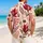 Burgundy Tropical Botanicals With Teal Accents For Resort Travel, Beach Days, Men Hawaiian Shirt - 2