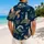 Lighthouse Turtle Ocean Waves for Coastal Vacations and Beach Getaways for Men’s Style Hawaiian Shirt - 2