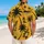 Mustard Palm Tree Silhouettes for Beach Holidays, Island Getaways, and Summer Travel Hawaiian Shirt - 2