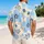 Blue Floral Island Blooms for Beach Vacations, Resort Weekends, and Summer Getaways Hawaiian Shirt - 2
