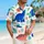 Playful Dinosaur Adventure for Sunny Vacations and Family Island Getaways Outdoors Hawaiian Shirt - 6