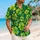 Lucky Clover Tropical Green Theme for St. Patrick's Day Beach Vacations and Men Everywhere Hawaiian Shirt - 6