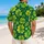 Lucky Clover Tropical Green Theme for St. Patrick's Day Beach Vacations and Men Everywhere Hawaiian Shirt - 2
