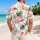 Pink Flamingo Lagoon Scene for Tropical Vacations, Beach Days, and Resort Escapes Hawaiian Shirt - 2