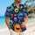 Colorful Cartoon Island Monsters for Beach Holidays and Resort Weekends for Men and Kids Hawaiian Shirt - 6