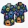 Colorful Cartoon Island Monsters for Beach Holidays and Resort Weekends for Men and Kids Hawaiian Shirt - 5