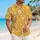 Golden Paisley Medallions for Resort Getaways and Summer Celebrations for Stylish Men Hawaiian Shirt - 6