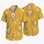 Golden Paisley Medallions for Resort Getaways and Summer Celebrations for Stylish Men Hawaiian Shirt - 5