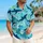 Ocean Shark Waves Beach Vacation Gift for Men, Coastal Sea Life Lovers and Surfers Hawaiian Shirt - 6