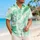 Emerald Seafoam Organic Speckle Waves for Tropical Getaways and Resort Weekends Away Hawaiian Shirt - 6