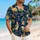 Egyptian Lotus Falcon Ankh Motifs for Resort Vacations and Men's Island Getaways Hawaiian Shirt - 6