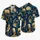 Egyptian Lotus Falcon Ankh Motifs for Resort Vacations and Men's Island Getaways Hawaiian Shirt - 5