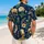 Egyptian Lotus Falcon Ankh Motifs for Resort Vacations and Men's Island Getaways Hawaiian Shirt - 2