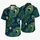 Peacock Feather and Tropical Frond Motif for Resort Getaways and Summer Beach Style Hawaiian Shirt - 5