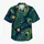 Peacock Feather and Tropical Frond Motif for Resort Getaways and Summer Beach Style Hawaiian Shirt - 7