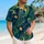 Peacock Feather and Tropical Frond Motif for Resort Getaways and Summer Beach Style Hawaiian Shirt - 6
