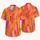 Pink Orange Abstract Brushstrokes for Resort Days, Parties, Summer Getaways Style Hawaiian Shirt - 5