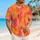 Pink Orange Abstract Brushstrokes for Resort Days, Parties, Summer Getaways Style Hawaiian Shirt - 6