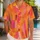 Pink Orange Abstract Brushstrokes for Resort Days, Parties, Summer Getaways Style Hawaiian Shirt - 1