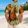 Western Cowboy Riding Horse Scene for Beach Vacations and Ranch Getaways for Men Hawaiian Shirt - 2