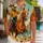 Western Cowboy Riding Horse Scene for Beach Vacations and Ranch Getaways for Men Hawaiian Shirt - 1