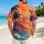 Tropical Ocean Sunset with Flying Seabirds for Relaxed Beach Vacation Summer Style Hawaiian Shirt - 2