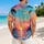 Tropical Sunset Ocean Waves and Palm Trees for Beach Vacations and Island Getaways Hawaiian Shirt - 2
