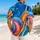 Colorful Snail Garden Scene for Beach Vacations and Summer Getaways, Nature Lovers Hawaiian Shirt - 2