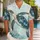 Sea Turtle Ocean Scene for Summer Beach Vacations, Island Getaways, and Men’s Travel Hawaiian Shirt - 1