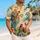 Tropical Birds, Flowers And Ocean Waves For Beach Holidays, Island Getaways By The Sea Hawaiian Shirt - 6