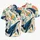 Retro Blue Whale Floral Ocean Scene for Beach Vacations and Summer Getaways for Men Hawaiian Shirt - 5