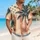 American Flag Coconut Palms for Fourth of July Beach Days and Island Vacation Getaways Hawaiian Shirt - 6