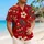 Christmas Snowflakes and Tropical Ornaments for Holiday Parties, Festive Men's Wear Hawaiian Shirt - 6