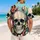 Bold Skull Dice and Flame Motif for Beach Parties and Casual Vacation Wear for Men Hawaiian Shirt - 2