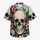 Bold Skull Dice and Flame Motif for Beach Parties and Casual Vacation Wear for Men Hawaiian Shirt - 7
