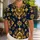 Golden Mandala Floral Medallions for Resort Vacations and Elegant Outdoor Wear for Men Hawaiian Shirt - 1