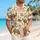 Camel Caravan and Tropical Blooms for Sunny Resort Escapes, Boho Vacation Travelers Hawaiian Shirt - 6