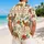 Camel Caravan and Tropical Blooms for Sunny Resort Escapes, Boho Vacation Travelers Hawaiian Shirt - 2