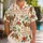 Camel Caravan and Tropical Blooms for Sunny Resort Escapes, Boho Vacation Travelers Hawaiian Shirt - 1