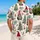 Christmas Gnome and Evergreen Tree Motifs for Holiday Gatherings, Men’s Festive Style Hawaiian Shirt - 2