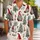 Christmas Gnome and Evergreen Tree Motifs for Holiday Gatherings, Men’s Festive Style Hawaiian Shirt - 1