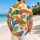 Rainbow Cartoon Helping Hands for Beach Vacations, Festivals and Summer Travel Style Hawaiian Shirt - 2