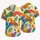 Rainbow Cartoon Helping Hands for Beach Vacations, Festivals and Summer Travel Style Hawaiian Shirt - 5