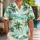 Teal Palm Tree Beach Escape for Sunny Vacations and Resort Days, Men’s Island Style Hawaiian Shirt - 1