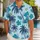Palm Tree And Island Flower Motifs For Sunny Resort Days, Beach Travelers And Vacations Hawaiian Shirt - 1