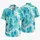 Turquoise Ocean Wave Texture for Beach Vacations and Coastal Summer Style for Men Hawaiian Shirt - 5